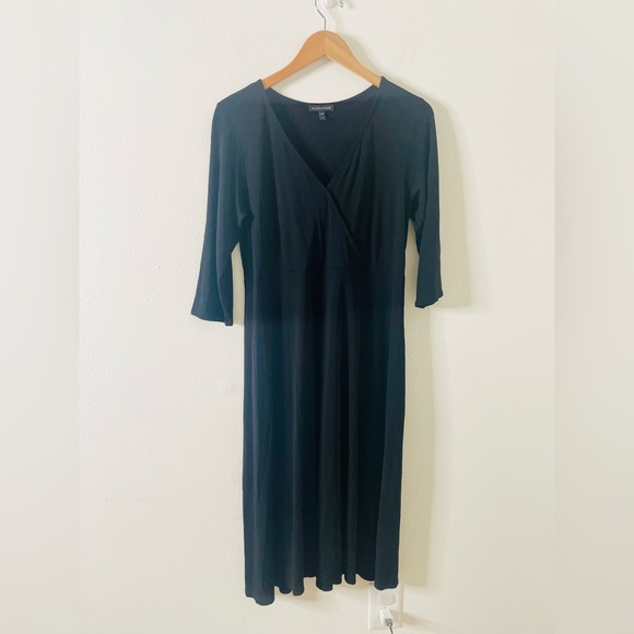Eileen Fisher Silk Wrap Dress - Picture 3 of 6